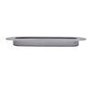 Cabinet Pull,Gray Sanding Stainless Steel Oval Side Hole Flush Embedded Sliding Door Handle for Drawer Cupboard Wardrobe