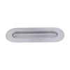 Cabinet Pull,Gray Sanding Stainless Steel Oval Side Hole Flush Embedded Sliding Door Handle for Drawer Cupboard Wardrobe