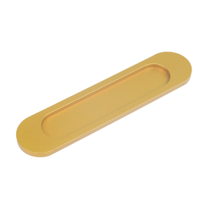Self-Stick Oval Sliding Door Pulls,Gold sanding Aluminum Alloy Flush Pull Punch-Free Handle for Sliding Barn Door Windows Cabinets