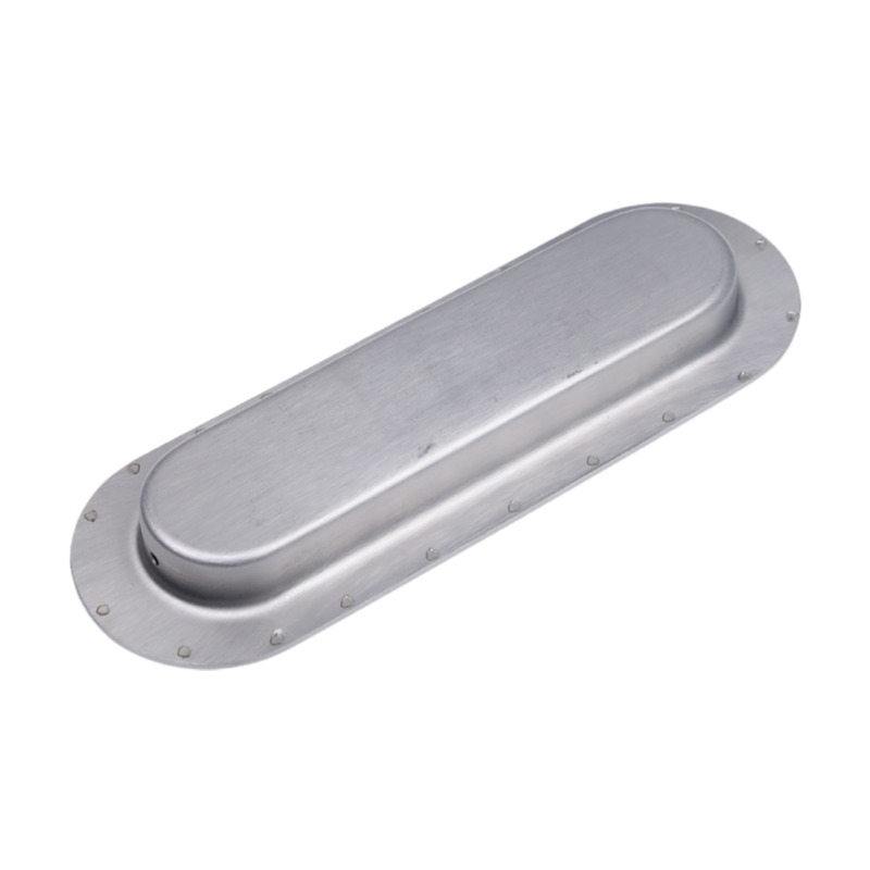 Cabinet Pull,Gray Sanding Stainless Steel Oval Side Hole Flush Embedded Sliding Door Handle for Drawer Cupboard Wardrobe